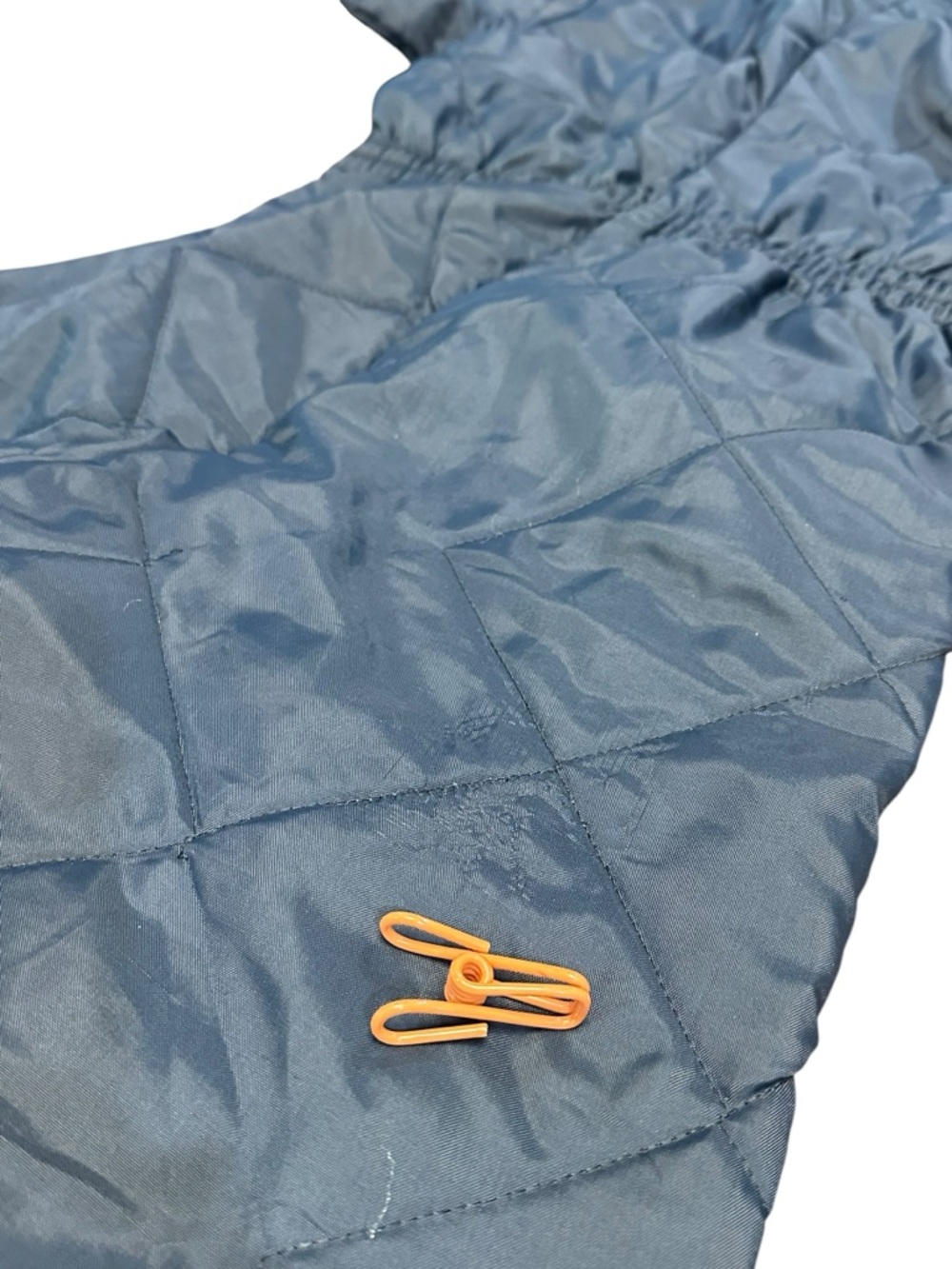 Vintage Sears Sports Center Snowsuit Navy Quilted Ski Suit Belted Retro - Picture 7 of 12